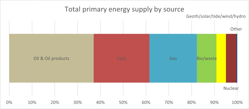 Global energy by use